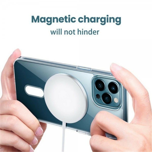 Magsafe Back Cover Σιλικόνης Διάφανο (iPhone 12 Pro)